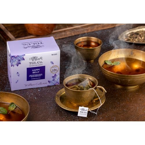 Image of TGL Co.Happy Belly Herbal Tea Infusion (16 Tea Bags)|Rich in Anti Oxidant | Refreshing | No Artificial flavor | Improve Digestion
