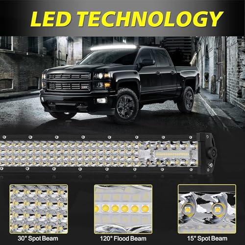 Image of 54 Inch Curved LED Light Bar 396W Quad Row Off Road Driving Light