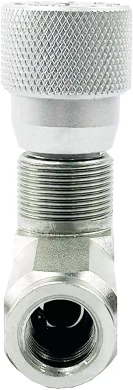 Válvula de aguja de control de flujo hidráulico de 1/2 pulgada, válvula de retención del acelerador NPT 5800PSI unidireccional para aceite hidráulico y gas