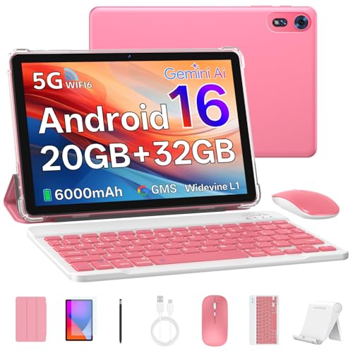 2026 Tablet 10 inch Android 16 Tablet with Keyboard, 20GB...