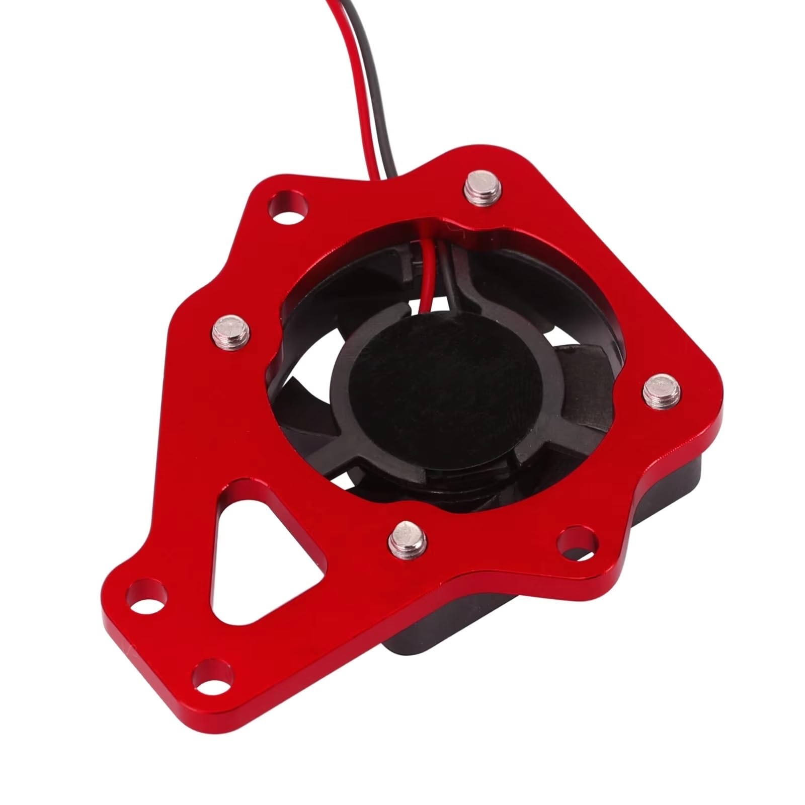 RC Accesorio del Coche Compatible con TRX4 ESC Interruptor De Encendido Y Gatillo De Arranque Fácil con Ventilador De Refrigeración 1/10 RC Crawler Accesorios De Piezas De Actualización(Red)