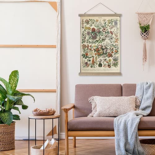 Condinas Vintage Flower Poster,Illustrative Poster,With Wood Frame Wall Art 16 X 24 Inch, Ready To Hanging (Flower) #TOP6