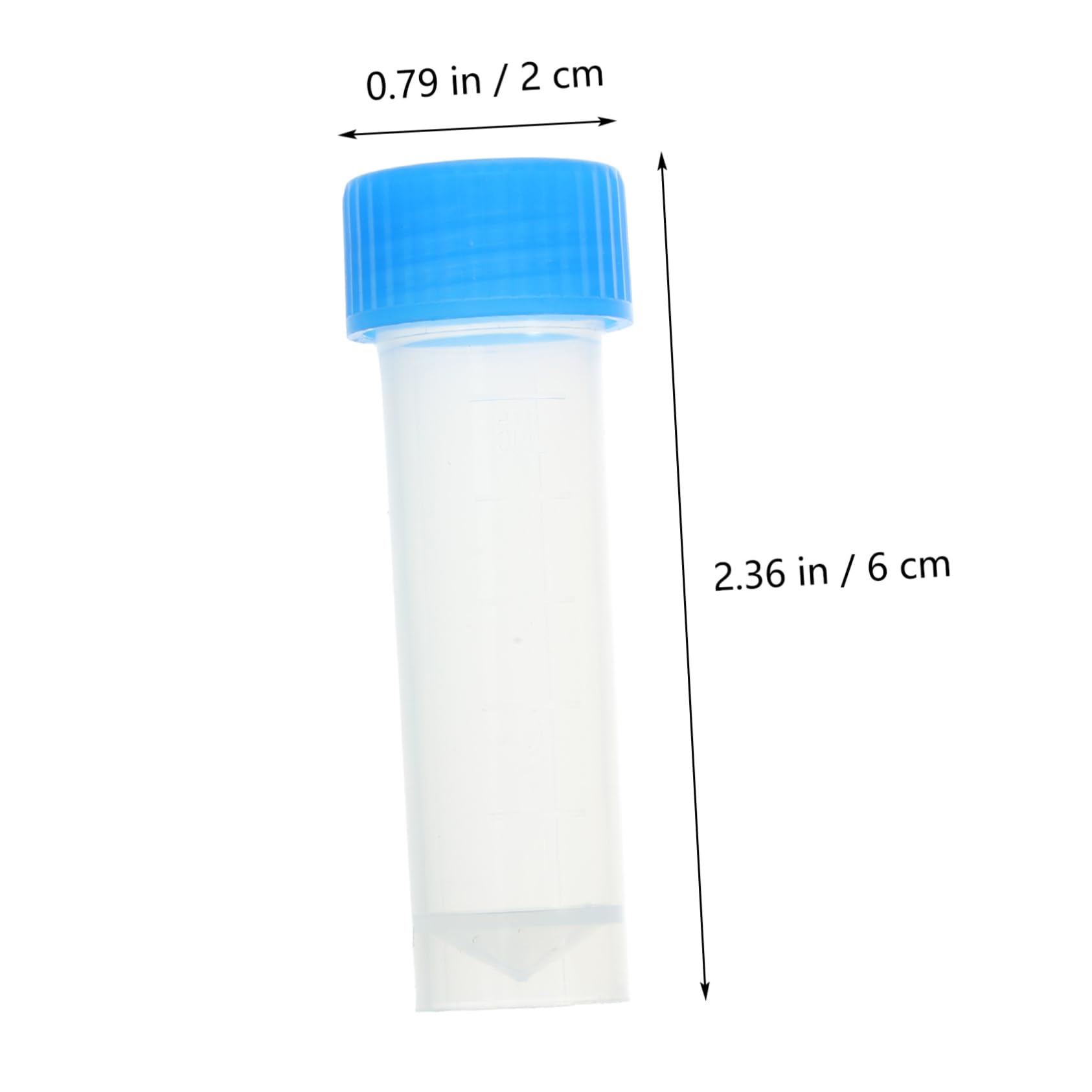 NAMOARLY 40pcs Cryovial Tubes 5ml Plastic Freezing Test Tubes Screw Perfect for Lab Use Random Color