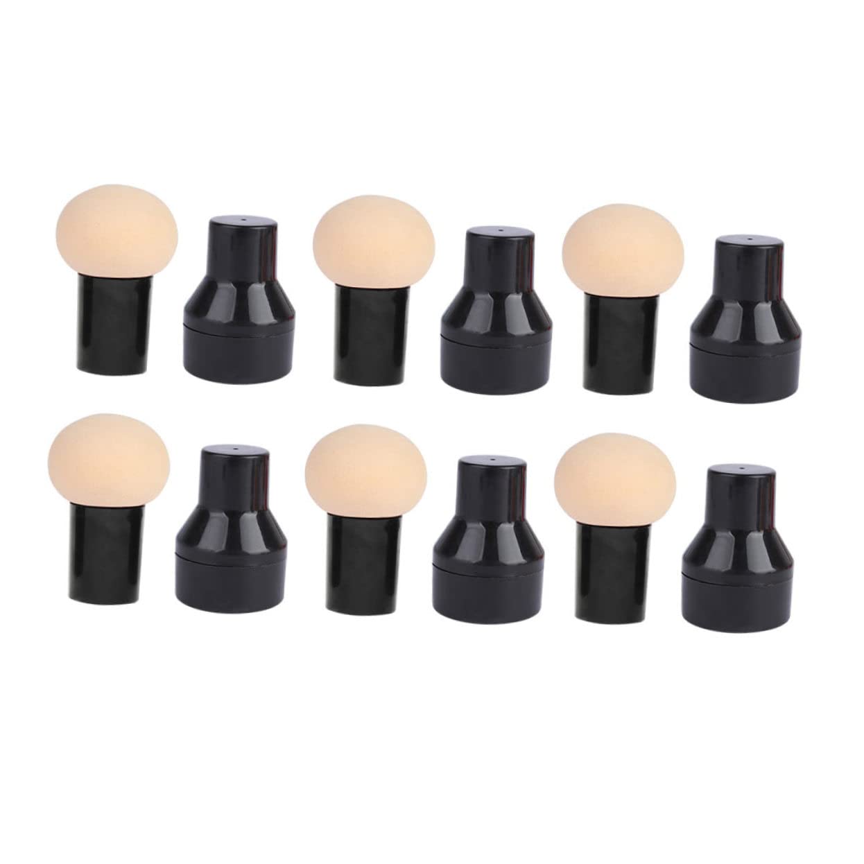 VICASKY 6pcs Makeup Puff Makeup Foundation Puff Brush Girl Cosmetic Face Powder for Dry Wet Use