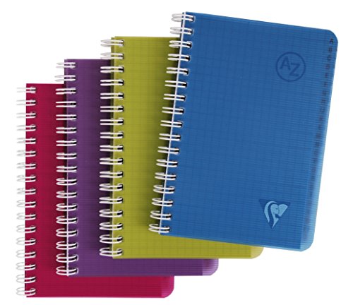 Clairefontaine 329225C Collection Linicolor Intensive Un répertoire à Spirale - 9x14 cm - 100...