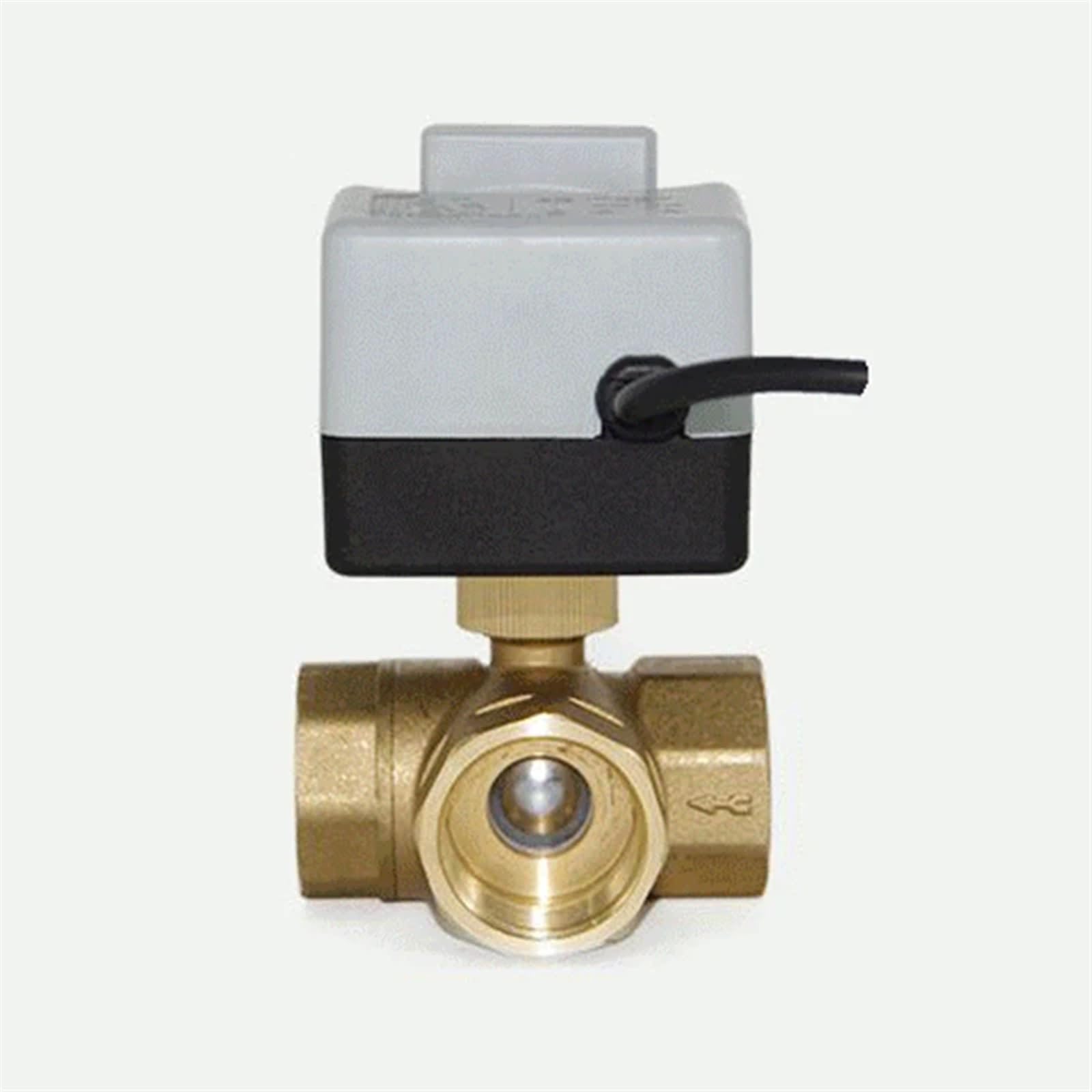 Vanne 3 voies motorisée 1 pouce AC220V motorisation vanne connectée chauffage et plomberie