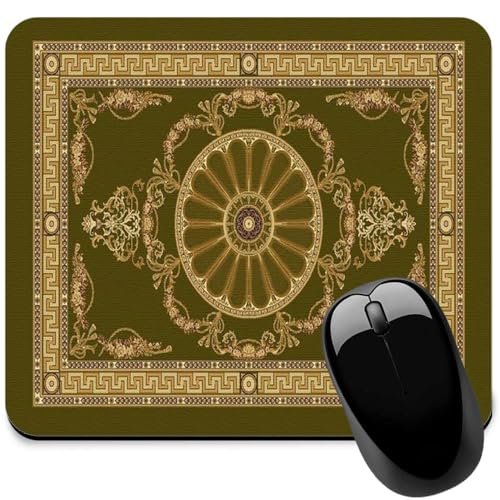 Image of Carpet Pattern Mousepad - Small Non-Slip Rubber Carpet Design Printed Computer Mouse Pad 19x22cm (FMP0231)