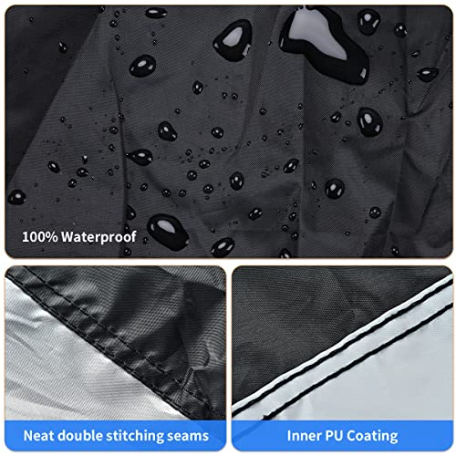Motorcycle Cover, Coverado Motorcycle Covers Waterproof Outdoor Storage With Lockholes And Night Reflector, All Weather Waterproof Sun Protection Outdoor Scooter Cover Universal Fit Up To 93" Motors #TOP1