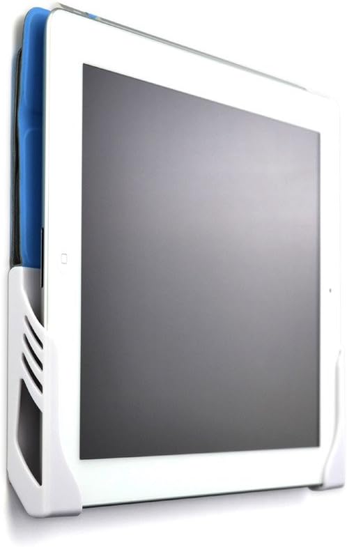 Dockem White Koala Tablet Wall Mount Universal Damage-Free Adhesive Wall Dock for iPad, Android and Windows Tablets, and Smartphones