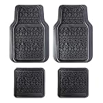 Lunna FM-337E 4pc Aztec Black Rubber Floor Mat
