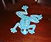 Handmade Turquoise Blue Frog Fused Glass Extra Large Garden Ornament Figurine