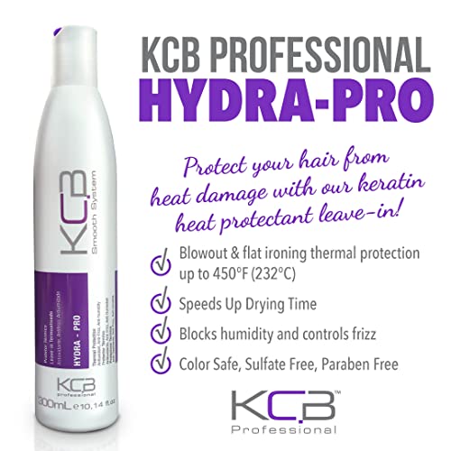 Kcb Smooth Hydra-Pro - Leave-In Heat Protectant Mask Hair Treatment - Enriched With Aloe Vera, Grape, Acerola, Sea Moss, And Sea Kelp #TOP1