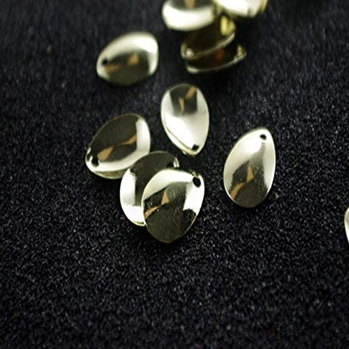 WorldCare® 50pcs/lot FishingRings Nickel Spoons PlaFor Tackle Craft DIYfishing Too LAccessories : Gold