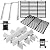 Grill Parts for Weber GS4 Spirit 2 Grill Parts Spirit II/I 300 SER Replacement Parts for Weber 67046 Flavorizer Bars 7636 69797,Weber Spirit 2 Grill Grates 7638,Burner 67025 69787&Crossover Tube 69898