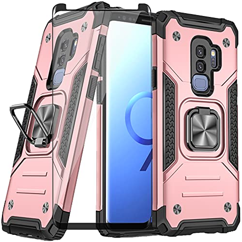 Coque Samsung Galaxy S9 Plus KMKJ or rose évite les rayures dos