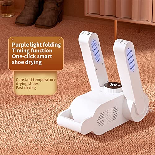 Secador de sapatos, 220V ajustável máquina de secar sapatos temporizador inteligente secador rápido