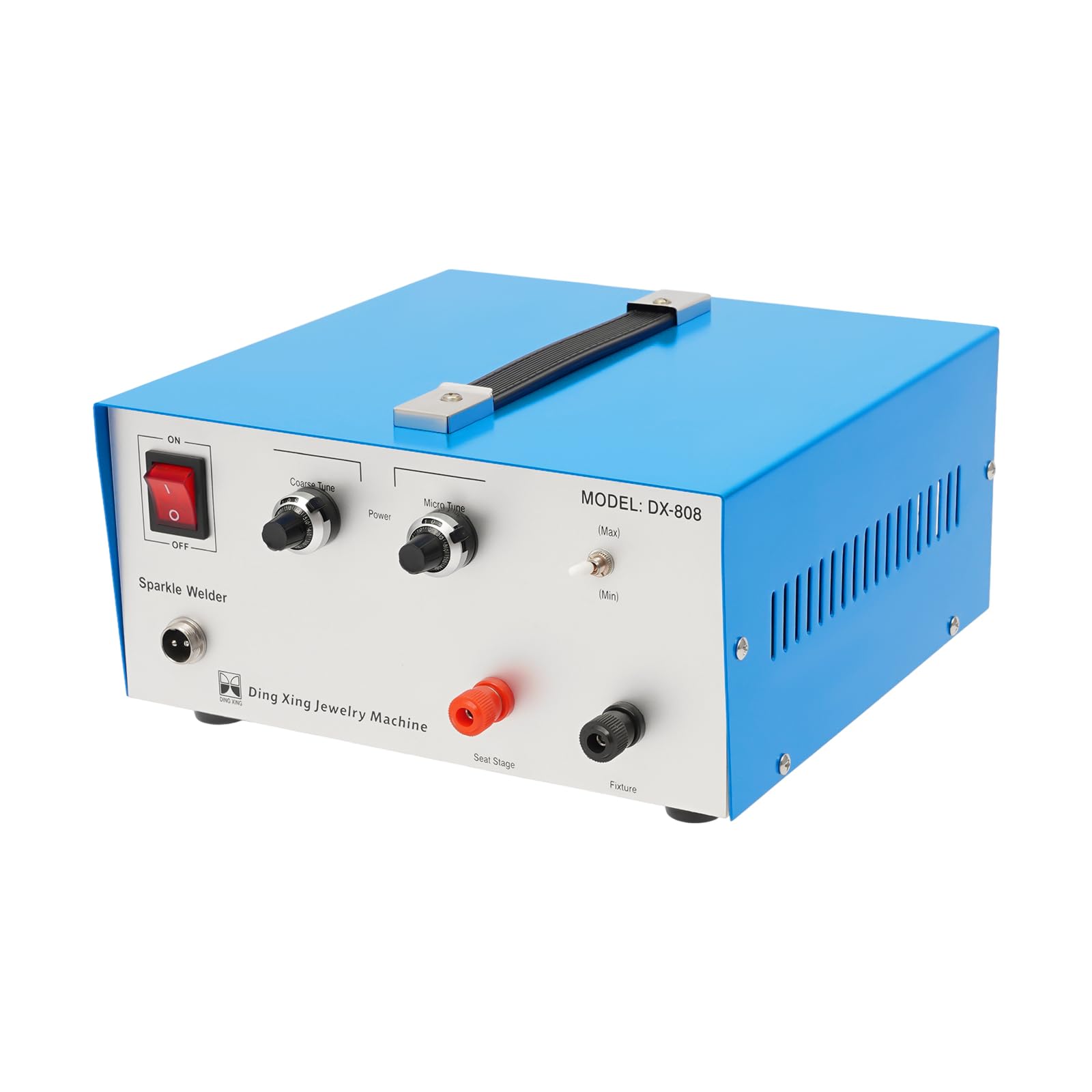 Soldador de joyas de 600 W, soldador por puntos, 80 A, herramienta para joyas, azul, eléctrico, 0,5 – 1,5 mm, platino, oro, oro, plata y acero