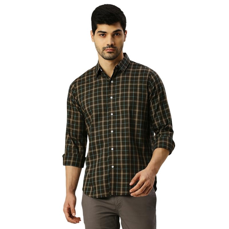 Image of Mens Striped Slim Fit Cotton Casual Shirt | Full Sleeves Mens Shirts | Stylish Shirt for Men