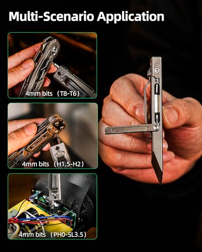 Pied de levier en titane MecArmy RL4 mini outil multifonction compact EDC poche - 8
