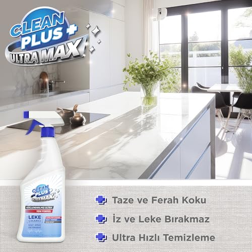 Clean Plus Efsane 3'lü Temizlik Seti Mutfak Temizleyici, Leke Çıkarıcı Ve Banyo Temizleyici