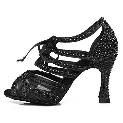 Chaussures de danse en satin HROYL YCL433 avec strass d'une élégance intemporelle