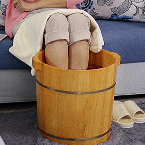 Spa de pies de madera maciza con masaje y aromaterapia miniatura 4