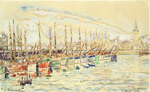 Impression d'art Paul Signac Les Sables d'Olonne grand format vintage 60x90