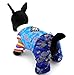Ranphy Traditional Embroidered Korean Small Dog/Cat Hanbok Pet Jumsuit Holiday Costume Pet Wedding Clothes Silk Boy L