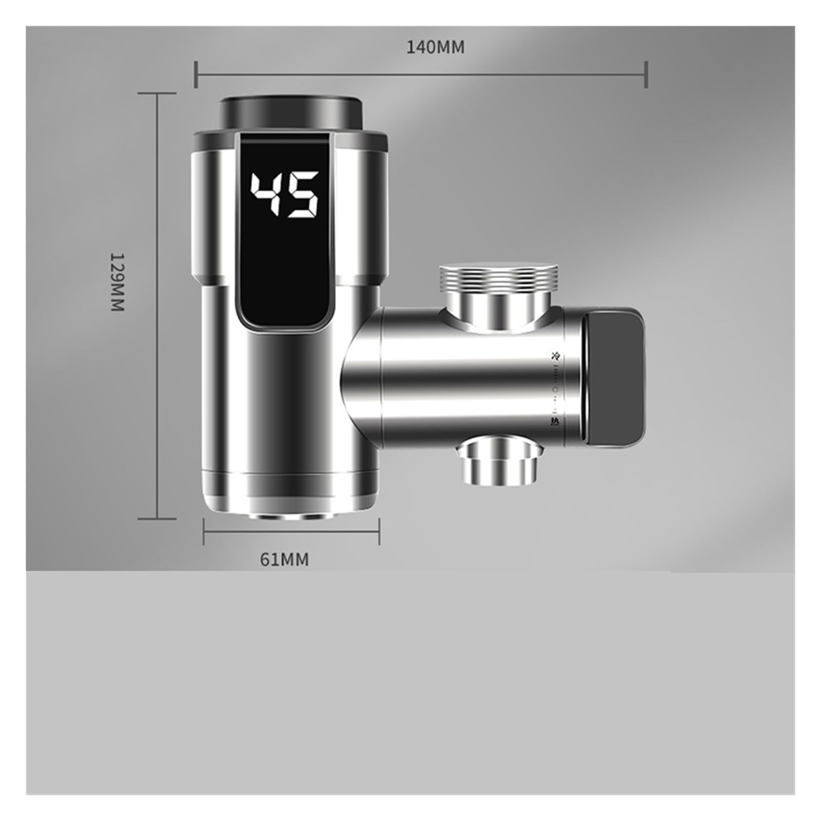 Fudeer, Conector de Grifo Calentamiento Agua eléctrico, Adaptador Caliente instantáneo, instalación Gratuita, Calentador sin Tanque