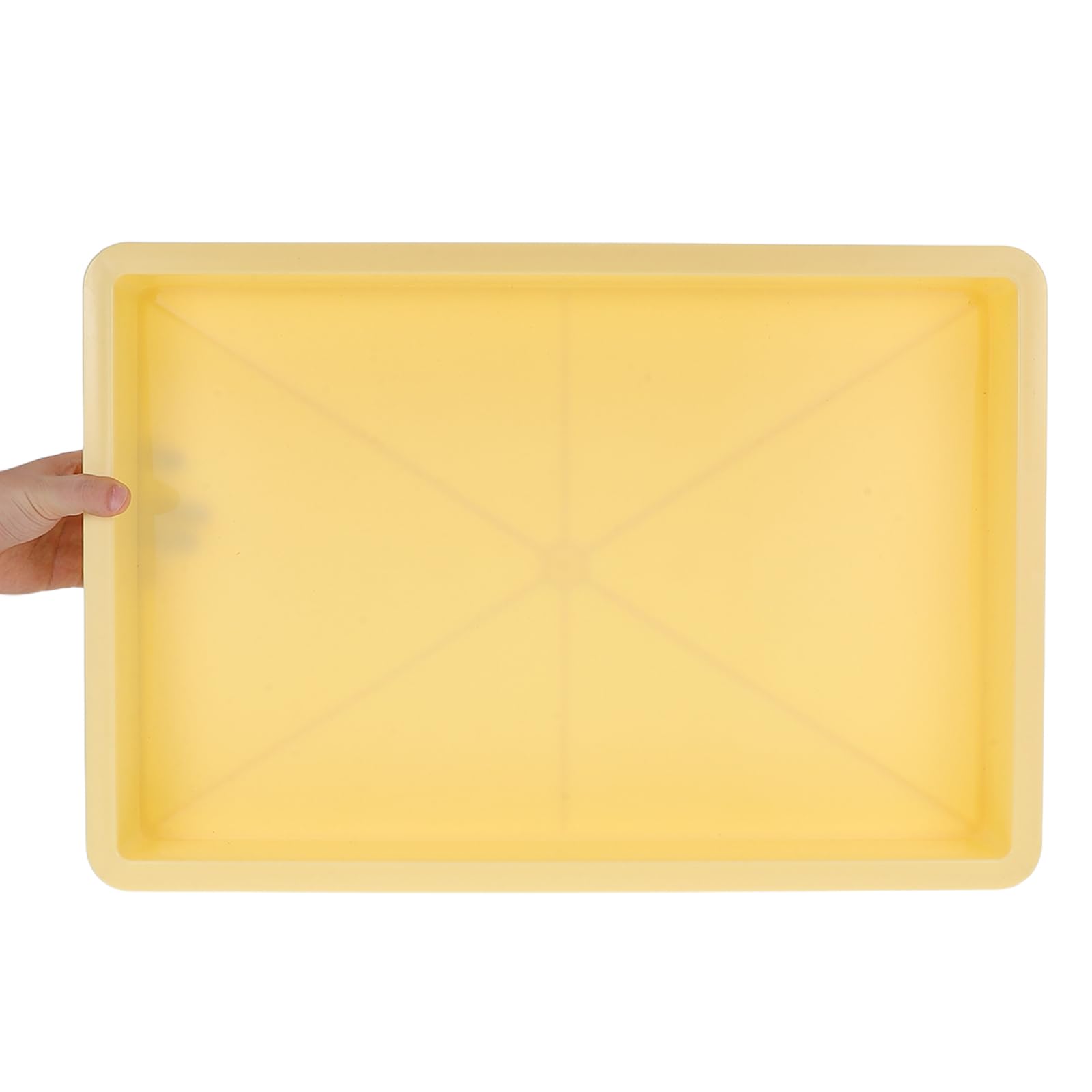 Cabilock Cassetta per Lievitazione Impasto Plastico Giallo Struttura Sovrapponibile per Forno e Cucina