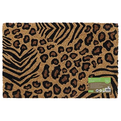 JVL Estera de Puerta de Fibra de Coco con Respaldo de Látex Cover