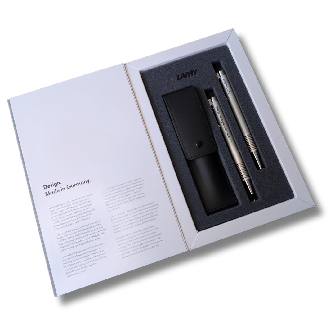 Lamy Set logo brushed Kugelschreiber + Bleistift 106/206 inkl. Laser-Gravur