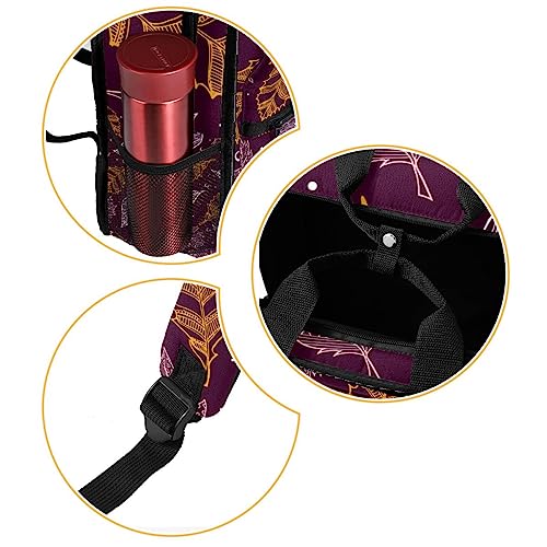 Sac à dos garçons filles cartable multicolore feuilles d'automne