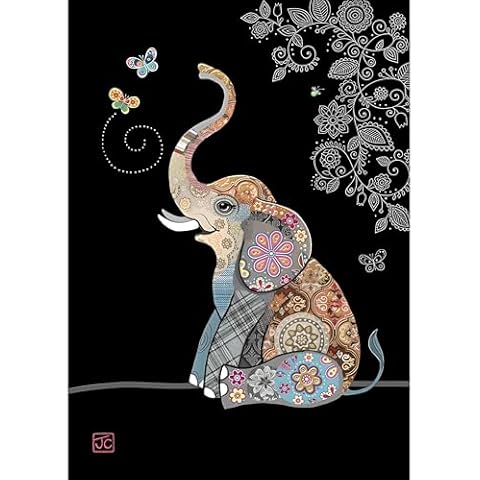 Bug Art Jewel Range Elephant Butterflies Card Cover