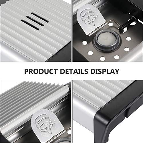 Aquecedor de bule de chá da Hemoton, forno de aquecimento de vela de chá único, aquecedor de pratos