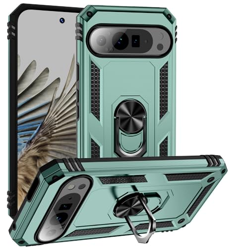 Coque silicone Google Pixel 8 Pro magnétique vert foncé - Protection arrière rigide