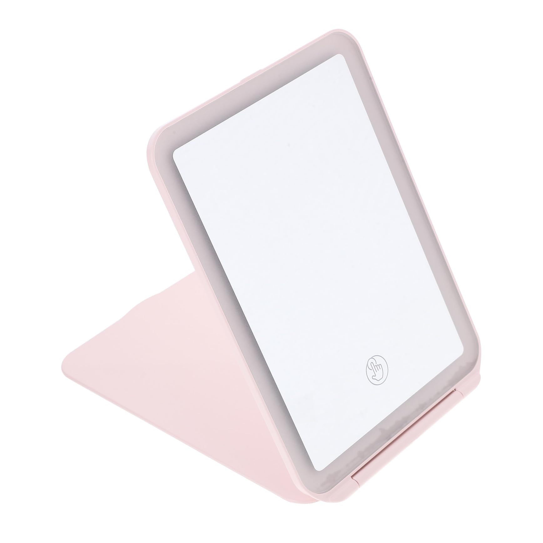 PACKOVE Specchio per Trucco con Luce LED Integrata, Portatile e Sottile in Abs con Cavo Usb, per Make-up in Viaggio a Casa