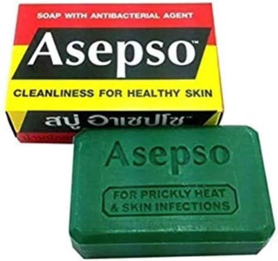 Asepso + The Antiseptic Soap, 2.8 Oz / 80 G (Pack of 8)