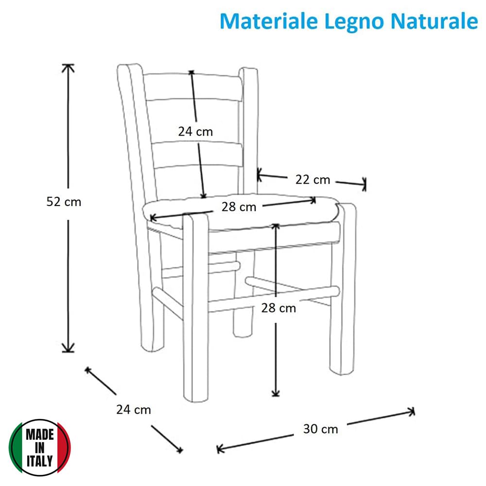 PALUPLUS Sediolina in Legno di Faggio, misura 30x24x52 cm, Seduta in Paglia Intrecciata, Sedia Baby Bassa da Camino, per Cameretta, Cucina -21F (Noce Scuro)
