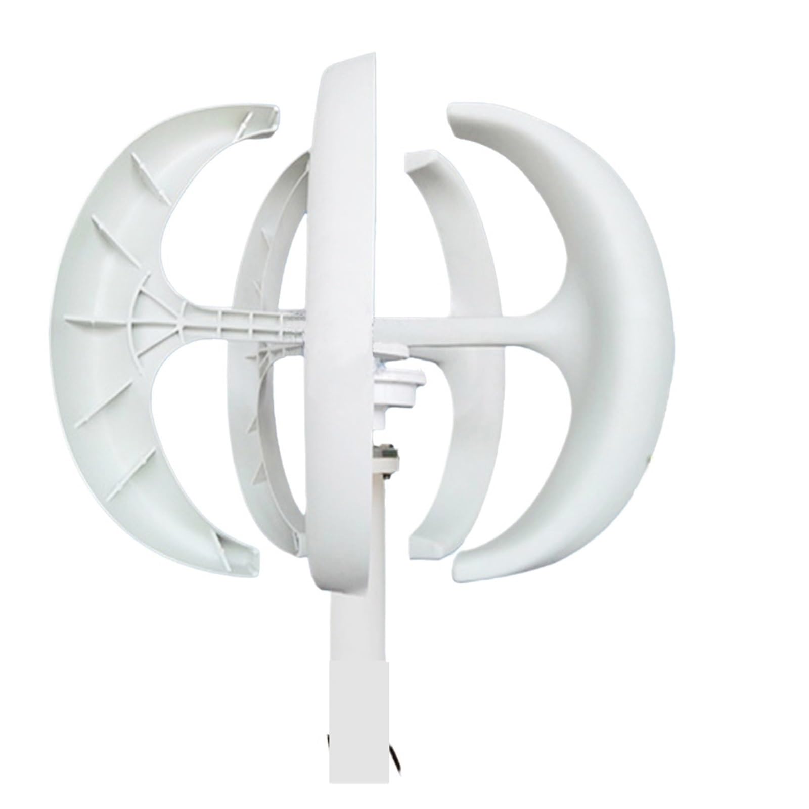 Joliane Bianco Lantern Shape 5Kw 12V 24V Vertical Wind Power Turbine Nerator Kit For Home 5000W Low Noise Windmill For Home Use(,Onecolor)