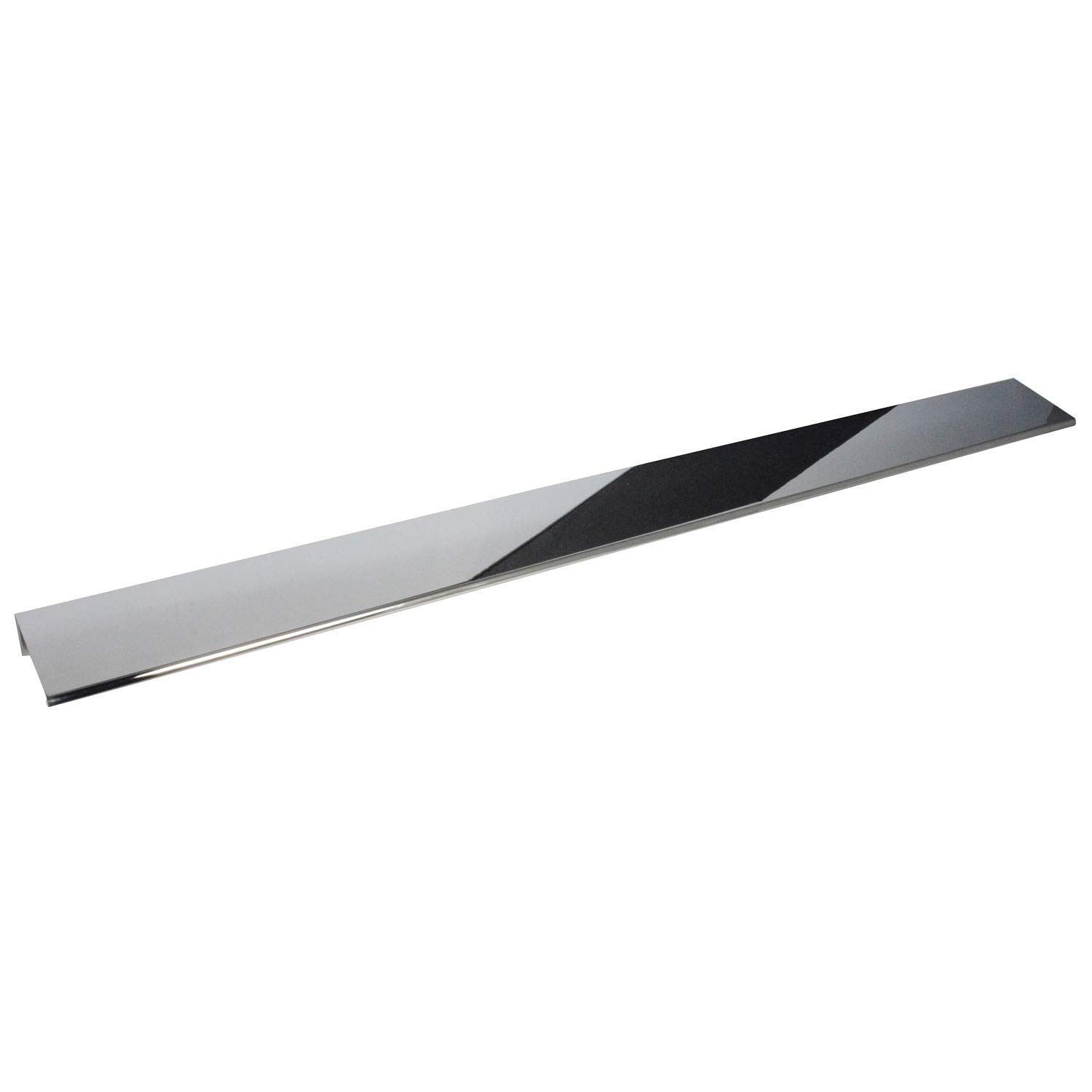 #3306-20 in. CKP Brand Back Mount Finger Edge Pull, Polished Chrome