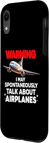 Miniatura 2 de I May Talk About Airplanes Pilot & Aviation Airplane Funny Case for iPhone XR