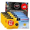 Pacchetto di fotocamere usa e getta con fotocamera Novocolor Daylight Monouso, 27 esposizioni e scheda di suggerimenti per fotografia Clikoze (5 fotocamere)