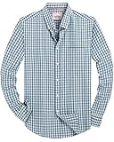 Alimens & Gentle Mens Solid Oxford Shirt Long Sleeve Dress Shirt Work Casual Button Down Shirts with Pocket
