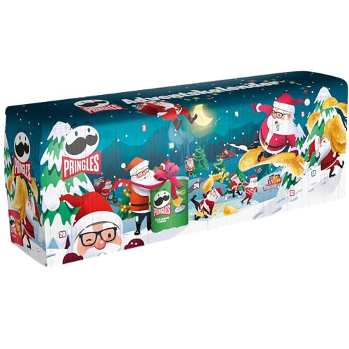 Pringles Adventskalender Dunkelblau | Chips Kalender, 24 Dosen | 1085 g – Ansicht 1