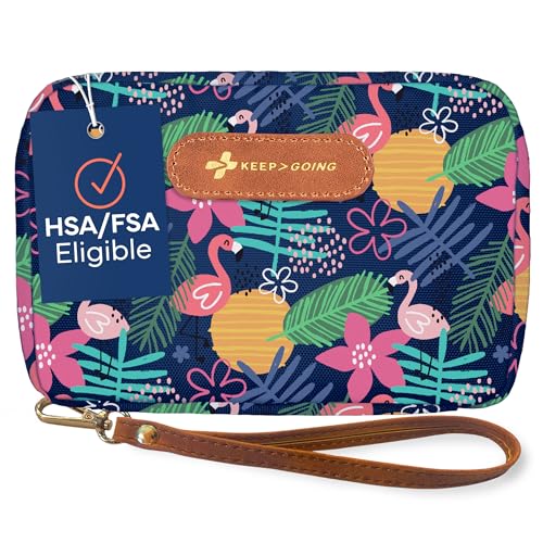 Image of KeepGoing Travel First Aid Kit for Kids – 130 Pc. for Car, Home, Purse, Diaper Bag & Backpack with Latex-Free Bandages - Mini First Aid Kit Travel Size TSA-Approved