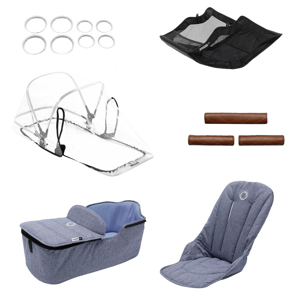 Fox Style Stroller Set - Blue Melange