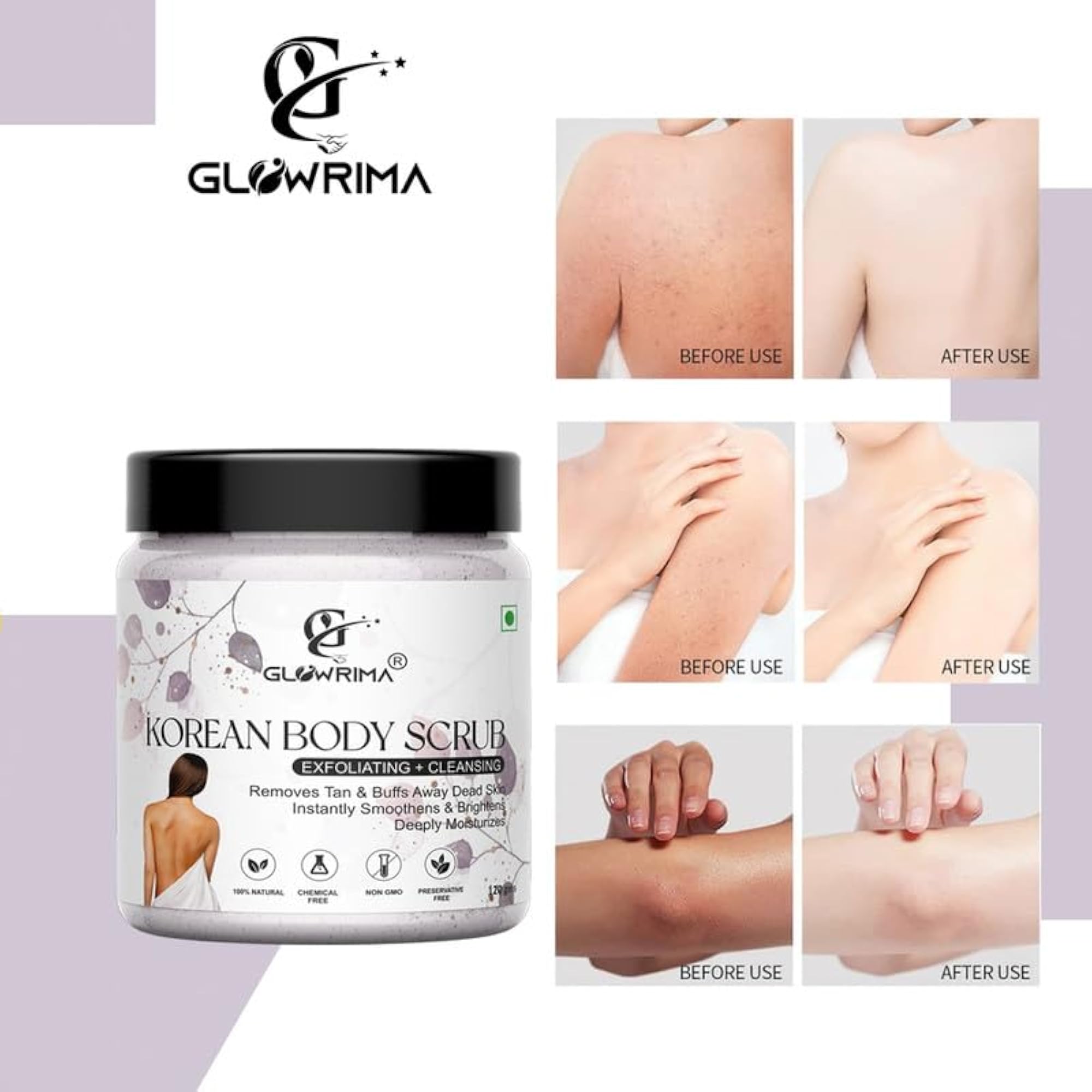 Korean Body Scrub with Centella Water & Aloe Vera