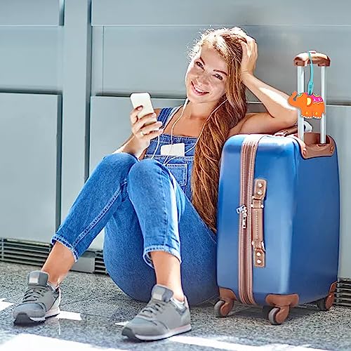 Honbay 2PCS Cute Elephant Luggage Tags for Travel or Business Trip4