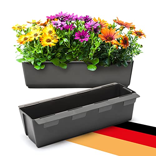 BigDean 2er Set Paletten Blumenkästen - Einsatz - mit Hängesystem zum...